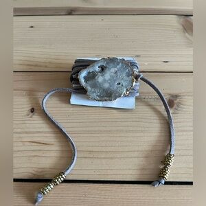 Geode wrap bracelet